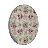 愛らしい犬の柄 ダーツボード (正面左)