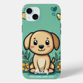 愛らしい犬の雰囲気 - 遊び心あふれるあたたかなチャーム Case-Mate iPhoneケース (裏面)