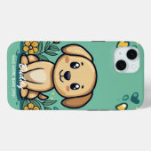 愛らしい犬の雰囲気 - 遊び心あふれるあたたかなチャーム Case-Mate iPhoneケース (裏面 (横))