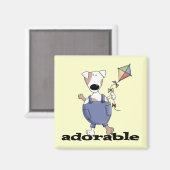 愛らしい犬のTシャツおよびギフト マグネット (正面/裏面)