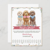 愛らしい犬トリマーティアシートフライヤー (正面/裏面)