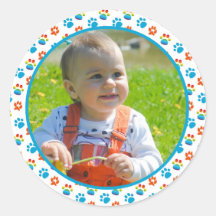 愛らしい犬レインボーウォーターカラー1歳の誕生日パーティー