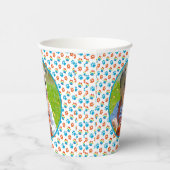 愛らしい犬レインボーウォーターカラー1歳の誕生日パーティー 紙コップ (右)