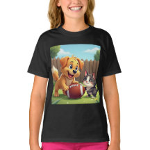 愛らしい犬遊と猫とサッカー