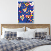 愛らしい犬 キャンバスプリント (インサイチュ (寝室))