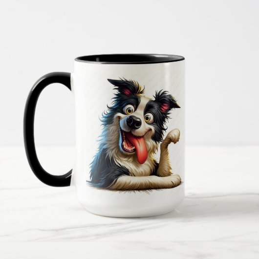 愛らしい犬 マグカップ (左)