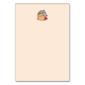 愛らしい猫と犬のハグ – ニャー&ウォフデザイン テーブルナンバー (裏面)