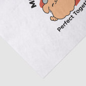 愛らしい猫と犬のハグ – ニャー&ウォフデザイン 薄葉紙 (詳細)