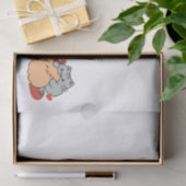 愛らしい猫と犬のハグ – ニャー&ウォフデザイン 薄葉紙 (ギフト)