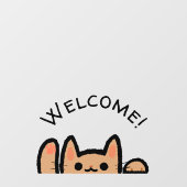 愛らしい猫ならではの歓迎 ウィンドウサイン (シート)