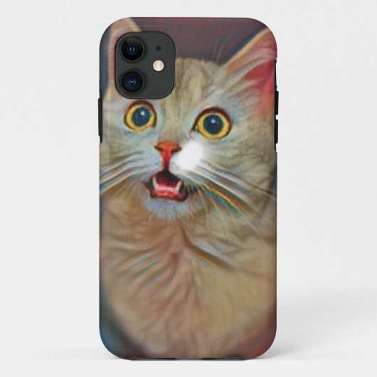 愛らしい猫のアートワーク Case-Mate iPhoneケース (裏面)