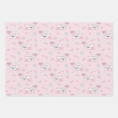 愛らしい猫のコレクション ラッピングペーパーシート (正面)