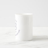 愛らしい猫のコーヒーマグカップ - 猫好きへのギフト ボーンチャイナマグカップ (正面)