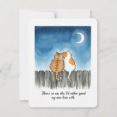 愛らしい猫のバレンタインカード「No One Else」- ロマンチックな愛 シーズンカード (正面)