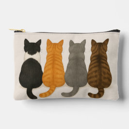 愛らしい猫のミニマリストデザインの猫好きのためのグッズ アクセサリーポーチ