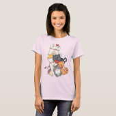 愛らしい猫の山 – 抱き合うかわいい子猫たち Tシャツ (正面フル)