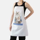 愛らしい猫の猫好き エプロン (インサイチュ)
