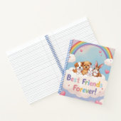 愛らしい猫の親友たちよ永遠に ノートブック (内部)