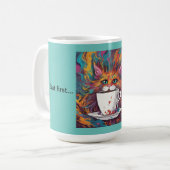 愛らしい猫をテーマにした作品が、まずは…コーヒー!サーマル コーヒーマグカップ (正面左)