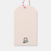 愛らしい猫インマグホリデーデザイン- Cat & Cocoa ギフトタグ (裏面)