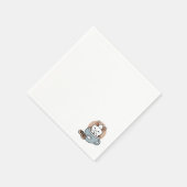 愛らしい猫インマグホリデーデザイン- Cat & Cocoa スタンダードカクテルナプキン (角)