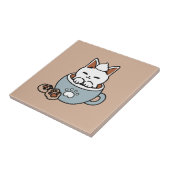 愛らしい猫インマグホリデーデザイン- Cat & Cocoa タイル (側面)