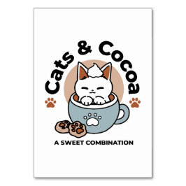 愛らしい猫インマグホリデーデザイン- Cat & Cocoa テーブルナンバー