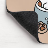 愛らしい猫インマグホリデーデザイン- Cat & Cocoa マウスパッド (コーナー)