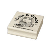 愛らしい猫インマグホリデーデザイン- Cat & Cocoa ラバースタンプ (スタンプ)
