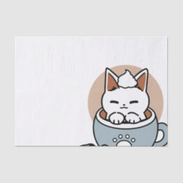 愛らしい猫インマグホリデーデザイン- Cat & Cocoa 薄葉紙