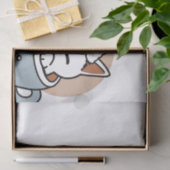 愛らしい猫インマグホリデーデザイン- Cat & Cocoa 薄葉紙 (ギフト)