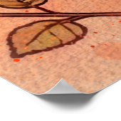 愛らしい猫カップルの美的絵を描装飾 ポスター (角)