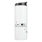 愛らしい猫タンブラー タンブラー (回転左)