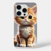 愛らしい猫デザインとiPhone 15 Proケース Case-Mate iPhoneケース (裏面)