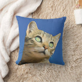 愛らしい猫デザイン クッション (ブランケット)