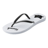 愛らしい猫パターン猫レディ ビーチサンダル (アングル)