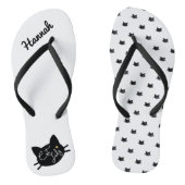 愛らしい猫パターン猫レディ ビーチサンダル (ソール)