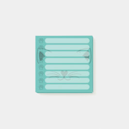 愛らしい猫パーソナライズされたのポストイットのノート ポストイット