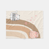 愛らしい猫ファリンフリースブランケット フリースブランケット (正面(横))