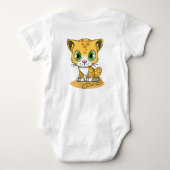 愛らしい猫ベビーボディスーツ ベビーボディスーツ (裏面)