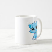 愛らしい猫漫画 コーヒーマグカップ (正面右)