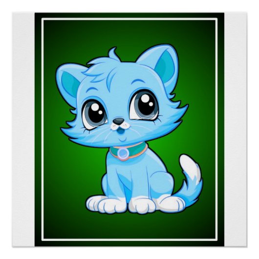 愛らしい猫漫画 ポスター (正面)