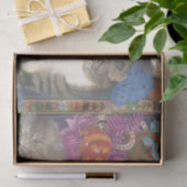 愛らしい猫絵を描のクリスマスティッシュペーパー 薄葉紙 (ギフト)