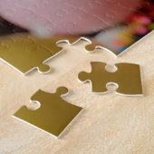 愛らしい猫誕生祝いデザイン ジグソーパズル (側面)