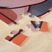 愛らしい猫食べラーメン ジグソーパズル (側面)