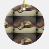 愛らしい猫 セラミックオーナメント (裏面)