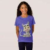 愛らしい猫 Tシャツ (正面フル)