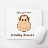 愛らしい猿のマウスパッド マウスパッド (マウス)