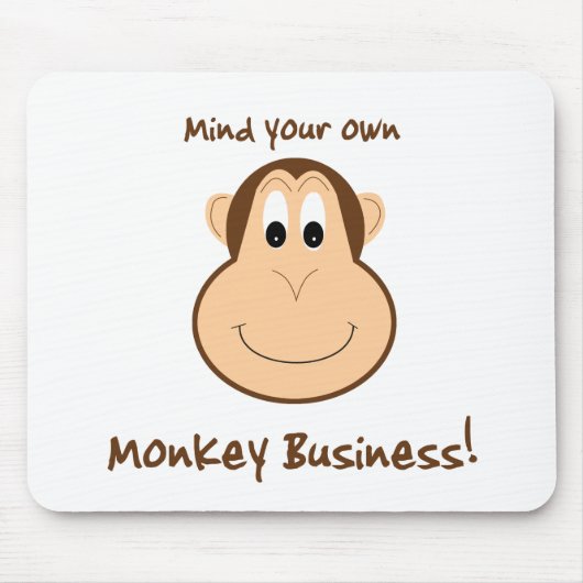 愛らしい猿のマウスパッド マウスパッド (正面)