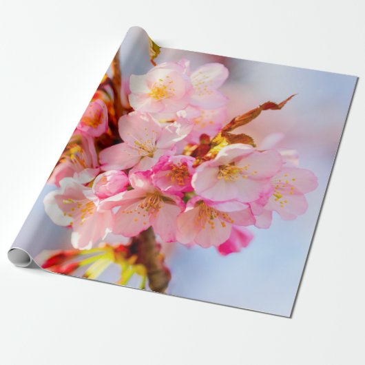 愛らしい甘い桜の花 ラッピングペーパー (アンロールド)